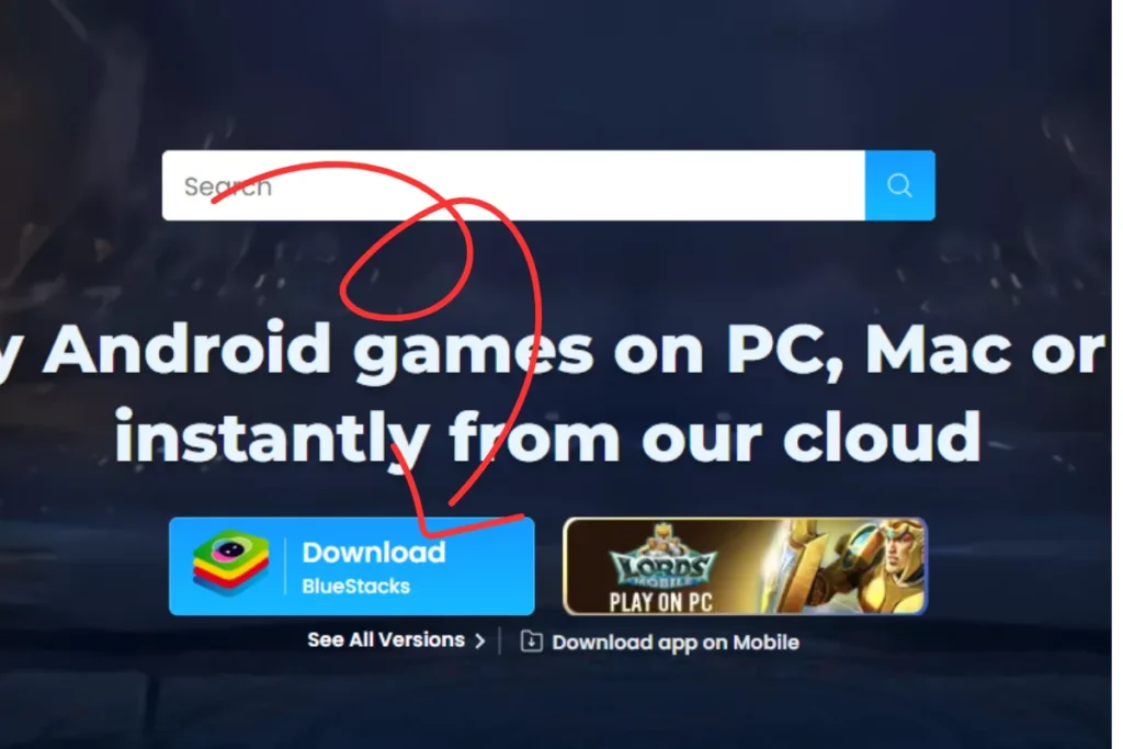Download the BlueStacks Emulator