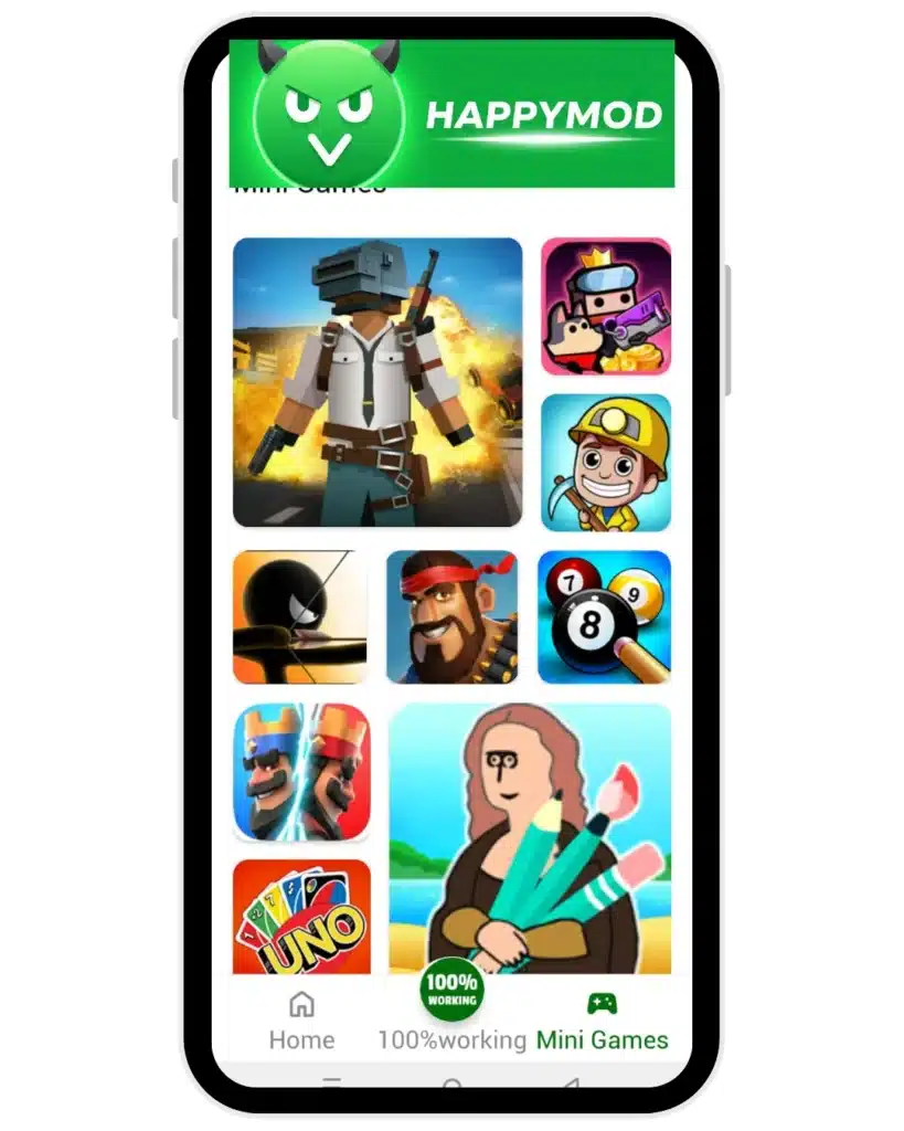 Mini Games in HappyMod App
