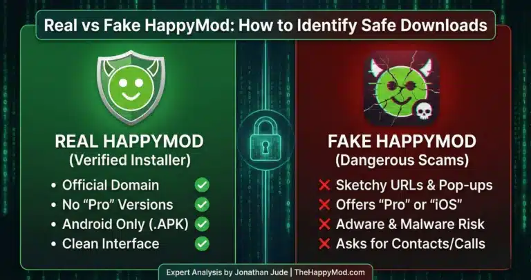 Real vs Fake HappyMod How to Identify Safe Downloads