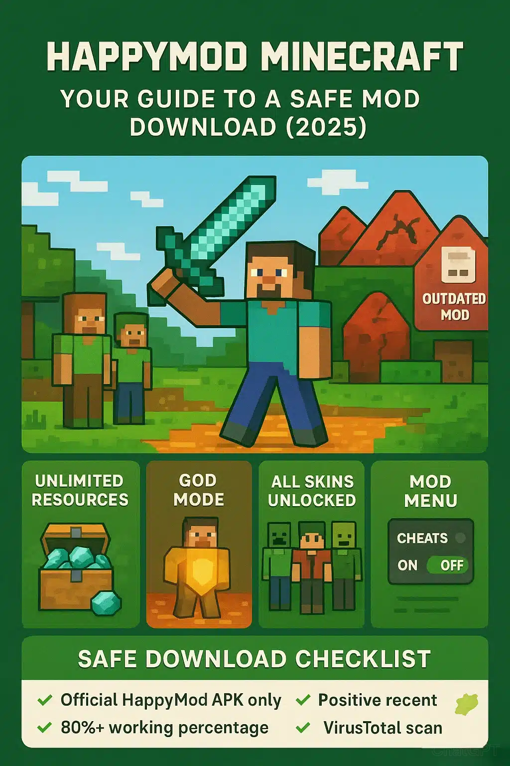 HappyMod Minecraft Mods Offers