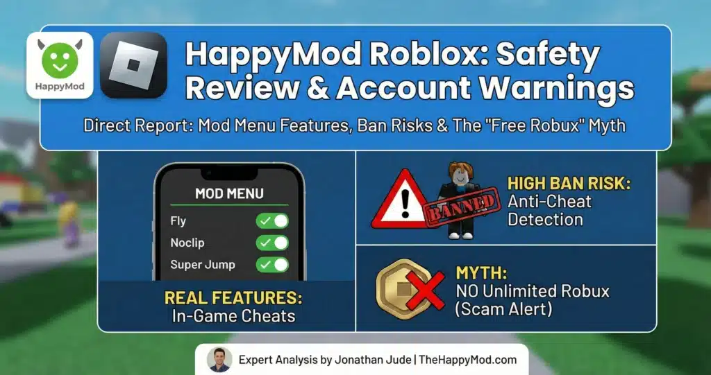 HappyMod Roblox Safety Review & Account Warnings