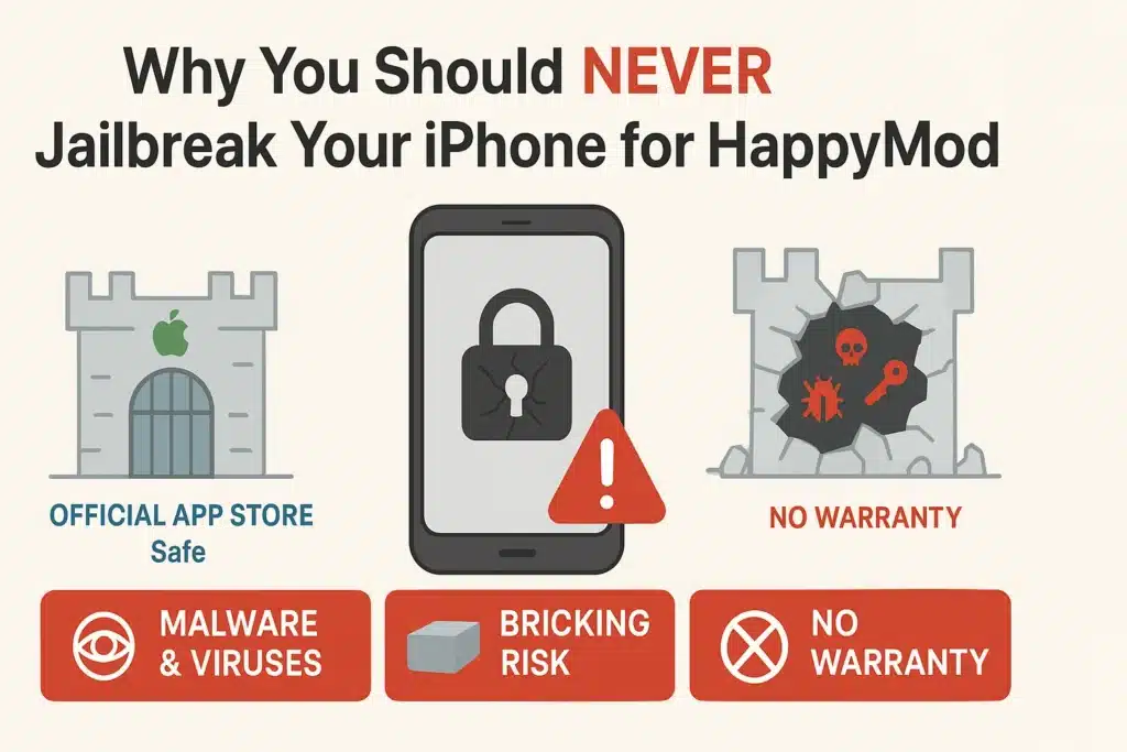 Why You Should Never Jailbreak Your iPhone for HappyMod